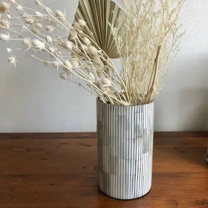 Nghệ nhân xương Inlay bình hoa truyền thống thủ công bình cho trang trí nội thất tổ chức sự kiện phong cách và tặng quà giải pháp Bảng trang trí nội thất cổng - Product Image 4