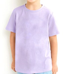 เสื้อยืดออกกำลังกายสำหรับเด็กผ้าโพลีเอสเตอร์/ ผ้าฝ้ายถักแบบแห้งเร็วดีไซน์ทางการมีสไตล์สำหรับฤดูร้อน - Product Image 2