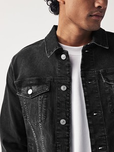 แจ็กเก็ตยีนส์มีสไตล์สำหรับผู้ชายเสื้อนอกลำลองแบบพรีเมียมผู้ผลิตเสื้อผ้าแฟชั่นใส่ประจำวันขายส่ง - Product Image 4