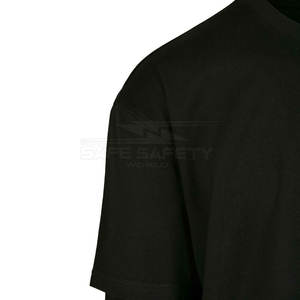 T-shirts unis 100% coton personnalisés pour hommes Design double couche respirant confortable et élégant - Product Image 4