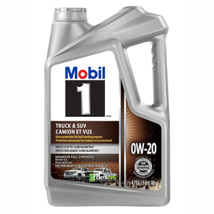 El aceite de motor sintético completo Mobil 1 Truck SUV 0W20 para motores de gasolina mejora la economía de combustible y el flujo de arranque en frío - Product Image 3