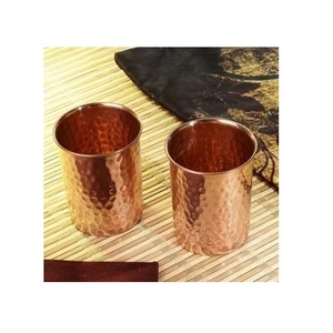 Vidrio metálico de cobre medio liso y medio martillado al mejor precio Nuevo diseñador Uso más popular en el hogar Restaurantes Hoteles Fiestas - Product Image 3