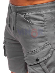 Pantalones cortos Cargo deportivos de otoño para hombre, pantalones cortos Cargo holgados con múltiples bolsillos transpirables de secado rápido para correr, venta al por mayor, personalizados - Product Image 5