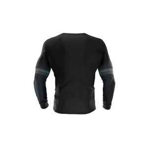 Short de surf en spandex à sublimation personnalisée en gros concevez vos propres chemises de compression à manches longues MMA Bjj Rash Guard - Product Image 4