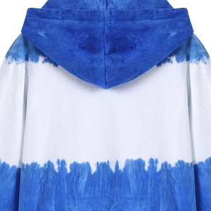 เสื้อฮู้ด Zeta Royal Fleece แบบมีกระเป๋าจิงโจ้ |   เสื้อผ้าสตรีทแวร์สีน้ำเงินเข้ม ขาว สไตล์ลำลอง ใส่สบาย สำหรับฤดูหนาว ผลิตจากผ้าฝ้ายออร์แกนิค 100% - Product Image 3