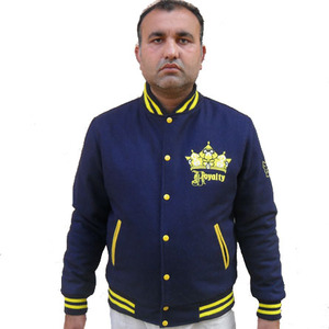 Logotipo personalizado Varsity Letterman College Bomber Chaquetas Tallas grandes Chaquetas de béisbol transpirables para la temporada de invierno - Product Image 5