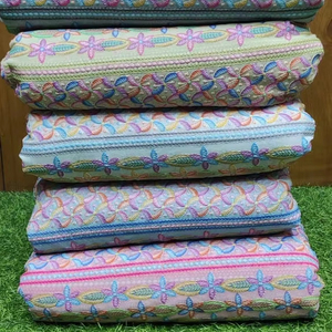 <span class=keywords><strong>Jacquard</strong></span> Schiffli kualitas tinggi kain bordir desain renda lubang tali elegan untuk anak perempuan gaun atasan Kurtis Saree modis - Product Image 1