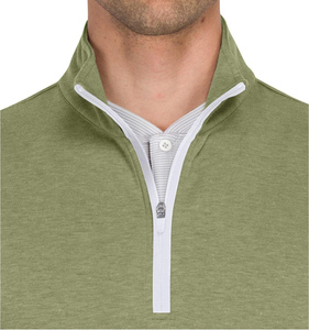 Long Sleeve Golf Shirt Soft Touch Breathable Sport Hoodie <b>Men</b> Quarter Zip Golf <b>Pullover</b> Anti-UV Quick Dry Plus Size - Product Image 4