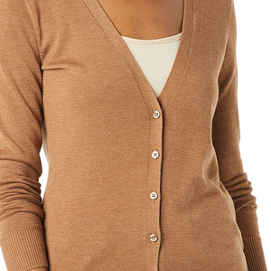 Pull Cardigan en Molleton Décontracté Tricoté à Manches Longues pour Vêtements d'Hiver pour Femmes Service OEM ODM 100% Coton - Product Image 4