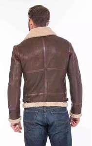 แจ็คเก็ตหนังแท้ 100% แขนยาว สำหรับผู้ชาย ขายดี รุ่นใหม่ปี 2025 คุณภาพสูง - Product Image 2