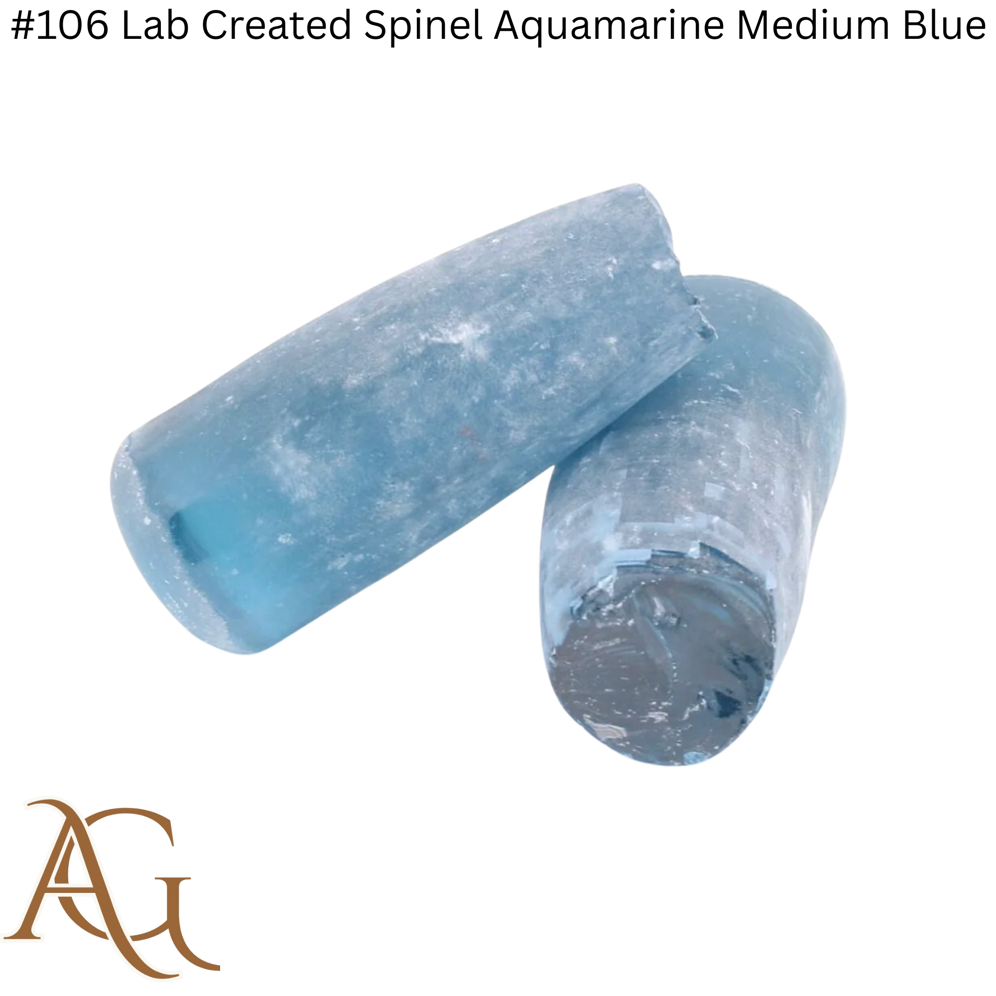 #106 Lab Created Spinel Aquamarine Medium Blue