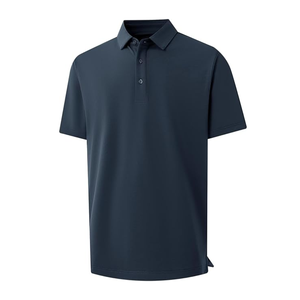 <b>Men</b> Golf Polo <b>Shirt</b> Premium Fabric Short Sleeve Comfortable <b>Stretch</b> Moisture Control Sports Polo with Custom Logo Wholesale - Product Image 3