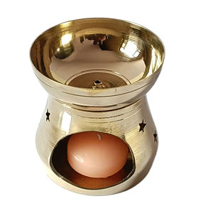 Quemador de incienso de lujo de Oriente Medio, latón antiguo, hecho a mano, Metal, Lobandan, Bakhoor - Product Image 2