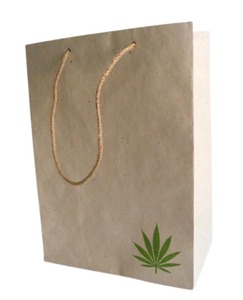 Christmas Clothes Shopping Packaging Gift Bags Custom Design Printing Paper Bag With Handle Leaf Printed Jute String Gift Bag - Product Image 2