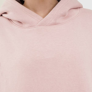 Sudadera con capucha y cremallera para mujer, diseño nuevo, técnica Puff, jersey oversize con cuello alto y cremallera, corta, 100% algodón, la más vendida - Product Image 6