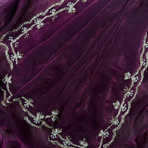 Bollywood indien Designer pur doux Fandy Sain saree en soie pour les femmes fête mariage décontracté Festival porter avec fantaisie ethnique Blouse - Product Image 1