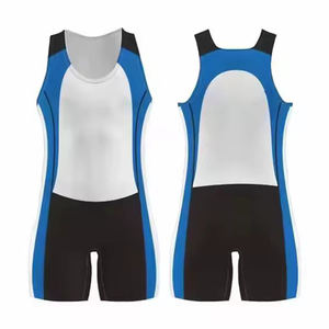 Uniformes d'aviron personnalisés en gros d'usine sans manches Sublimation vêtements d'aviron combinaison de peau à séchage rapide unisuits d'aviron - Product Image 2