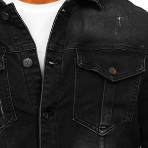 Veste jeans pour hommes personnalisée dernière conception jeans de haute qualité prix de gros jeans pour hommes vestes pour hommes, vestes pour hommes, veste pour homme - Product Image 4