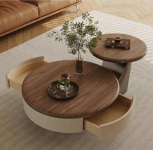 โต๊ะกาแฟทำจากไม้มะม่วงทรงกลมโต๊ะข้างโต๊ะไม้มะม่วงดีไซน์ทันสมัยทันสมัยทันสมัยทันสมัยทันสมัยทันสมัยทันสมัย - Product Image 4