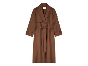 Abrigos de lana largos sin cuello para mujer, chaqueta de invierno para mujer - Product Image 3