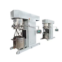 Marmite industrielle à double enveloppe de 300L avec agitateur planétaire à moteur AC, chauffage électrique, pompe dispersante pour l'alimentation et les produits chimiques, et boîte de vitesses, pour usine
