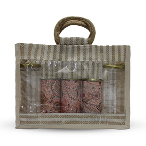 Sac promotionnel élégant en jute avec poignée en corde de coton personnalisable pour emballage cadeau quantité minimale de commande 50 pièces commande en gros - Product Image 2