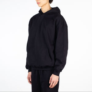 เสื้อฮู้ดดี้โอเวอร์ไซส์ผ้าเฟรนช์เทอร์รี่หนานุ่มพิมพ์ลายสำหรับผู้ชาย ทรงหลวมไหล่ตก  รับผลิตแบบ OEM พร้อมบริการสกรีนโลโก้ตามสั่ง - Product Image 2