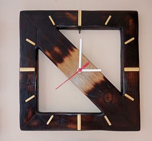 THIS CUSTOMIZED WOODEN WALL <b>CLOCK</b> FOR ELEGANT HOME DECOR MODERN Bamboo Body with Natural Rosh for Wedding - Product Image 1