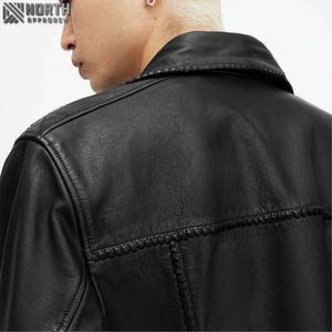 Style décontracté de haute qualité Veste en cuir camouflage élégante pour hommes Respirant Meilleur design Coupe-vent Logo avant - Product Image 4