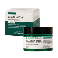 Crème apaisante FOODAHOLIC Centella AHA BHA PHA Niacinamide Allantoin 50ml, fabrication coréenne, soin des pores, apaisement de la peau, exfoliation