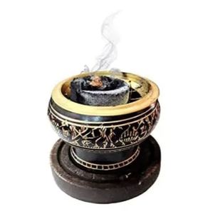 Factory Quality Brass Incense Burner Adjustable Indoor Decor Item with Black Powder Coat for Candles - Product Image 5
