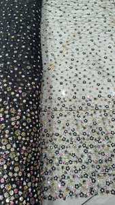 Tissu net importé de perles de travail manuel de matière première textile avec le tissu net de travail de séquence à un prix abordable - Product Image 2