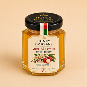 <b>Honey</b> Harvest Premium Infused <b>Honey</b> Tasting Set 6 X 30g Ginger Cardamom Vanilla 24 Months Shelf Life Madagascar Golden Mason Jar - Product Image 4