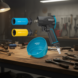 Clé à chocs pneumatique Hazet 1/2'' 1100 Nm extra courte avec 4 accessoires - Product Image 3