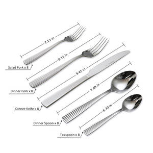 Juego de cubiertos de acero inoxidable con espejo de primera calidad Colección de utensilios de comedor Estilo con espejo Calidad de gama alta a un precio razonable - Product Image 3