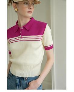 Polos imprimés au design personnalisé pour femmes Polos élégants à séchage rapide Chemise pour femmes en gros 100% coton - Product Image 5