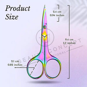 กรรไกรตัดเล็บ 2026 รุ่น Best Beauty Concept สีรุ้ง สแตนเลสสตีล สำหรับคนถนัดขวา ปลายแหลมคม ตัดหนังกำพร้า ตัดเล็บเท้าอย่างแม่นยำ - Product Image 2