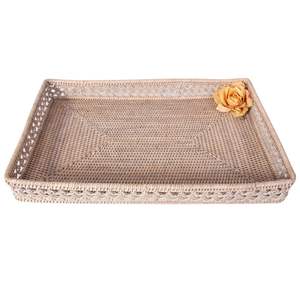 ตะกร้าหวายสานด้วยมือสำหรับเสิร์ฟพร้อมโต๊ะกาแฟสำหรับอาหารเช้าของตกแต่งบ้านและโรงแรม - Product Image 6