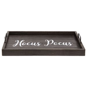 Ensemble de plateaux en bois de bonne qualité de couleur bleue rustique avec une forme rectangulaire classique et des poignées élégantes, idéal pour servir les invités - Product Image 4