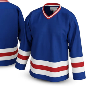 Uniforme de hockey sur glace personnalisé, respirant, séchage rapide, écologique, commandes en gros, marque privée, personnalisation d'équipe, livraison mondiale - Product Image 1