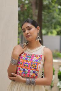 ชุดปักด้ายทำจากผ้าฝ้ายคอร่าแฟชั่นน่าดึงดูดสำหรับอินเดีย - Product Image 2