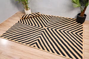 Alfombra de yute rectangular tejida a mano para sala de estar, dormitorio, pasillo, habitación de invitados, hotel y oficina al precio más bajo - Product Image 2