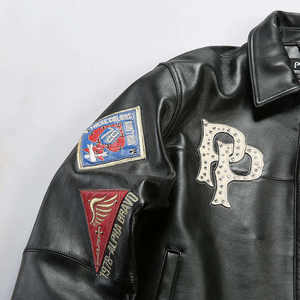 Chaqueta de Cuero de Motociclista para Hombre, Talla Grande Regular, Temporada de Invierno, Diseño Adecuado de Fábrica al por Mayor, Atuendo Moderno, Chaqueta de Cuero para Hombre - Product Image 3