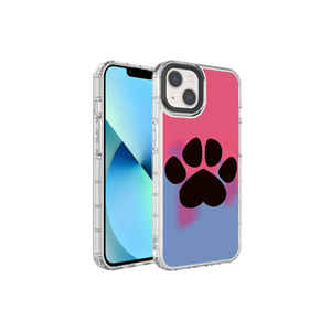 Coque de protection pour appareil photo iPhone 14 avec motif électroplaté et coque en silicone rigide avec sangle de cou - Product Image 1