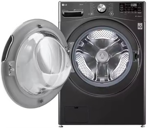 เครื่องล้างเทอร์โบอัจฉริยะ360 4.5 Cu FT ประสิทธิภาพสูงเครื่องซักผ้าแบบด้านหน้าแบบซ้อนได้รอบไอน้ำอัจฉริยะ - Product Image 1