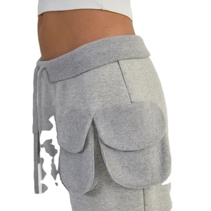 Conjunto Deportivo de Felpa 100% Algodón con Lavado Ácido para Mujer: Sudadera de Manga Larga con Cierre de Cremallera y Pantalones Deportivos con Cintura Ajustada - Product Image 5