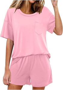 Conjunto de 2 Piezas para Mujer, Shorts y Camiseta de Verano, Estilo Urbano, Transpirable, Oferta 2026 - Product Image 3
