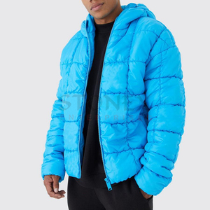 High Quality Lightweight Cozy Extreme Puffer Jacket Casual Style Hooded Padded Jacket Stand Collar Zipper Wholesale for Winter - Product Image 1
