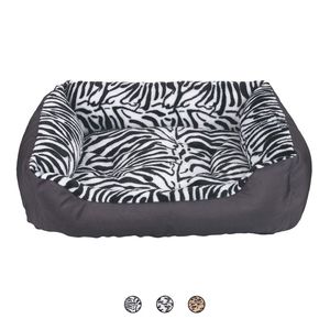 Casa para Perros Duppid 70x50x20cm, Cama Rectangular para Gatos con Forro Polar Acolchado Extraíble, Diseño Sólido y con Estampado Animal - Product Image 1