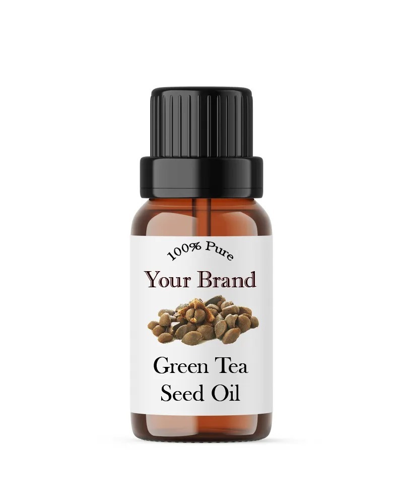 Cold Pressed Green Tea Seed Oil Carrier Oil for Skin Care Moisturizing Body Oil Camellia Sinensis Leaf Extract Direct Supplier
